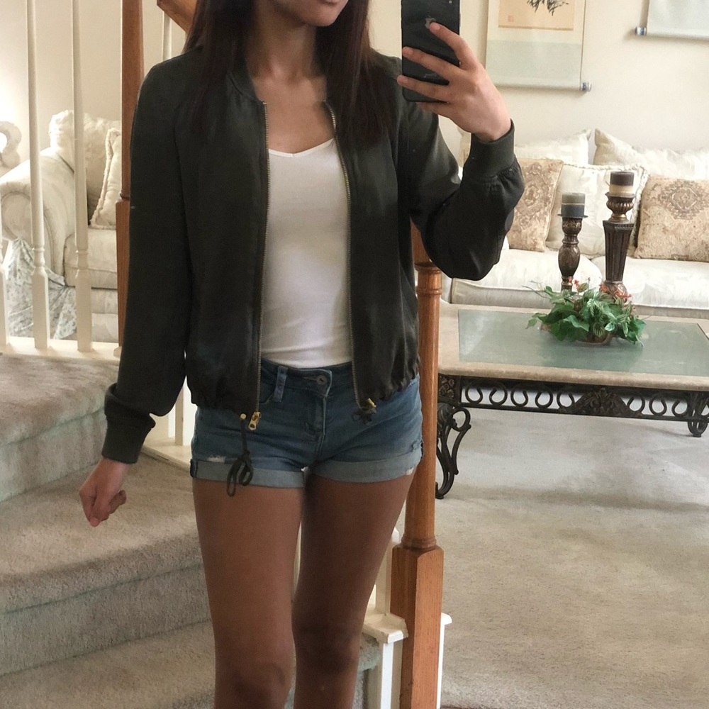Green Bomber Jacket